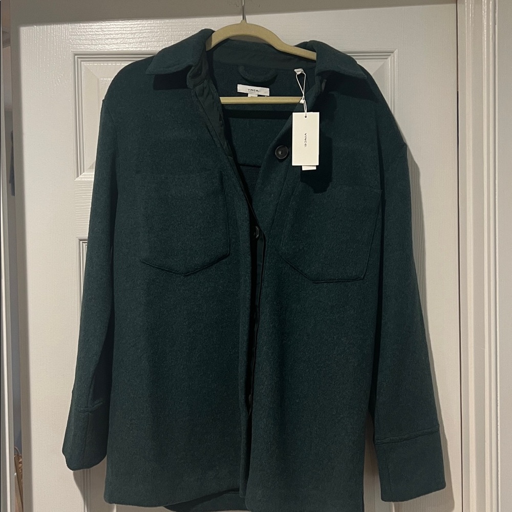 Vince Forest Green Wool Coat